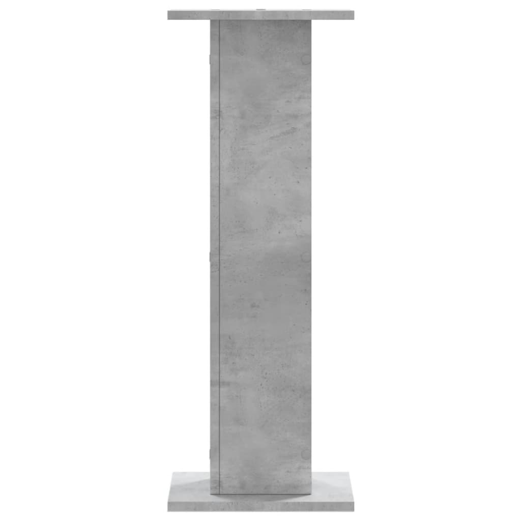 vidaXL Plant Stands 2 pcs Concrete Grey 30x30x80 cm Engineered Wood