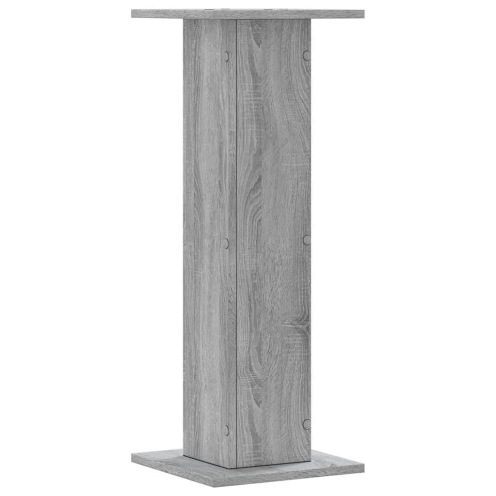 vidaXL Plant Stands 2 pcs Grey Sonoma 30x30x80 cm Engineered Wood