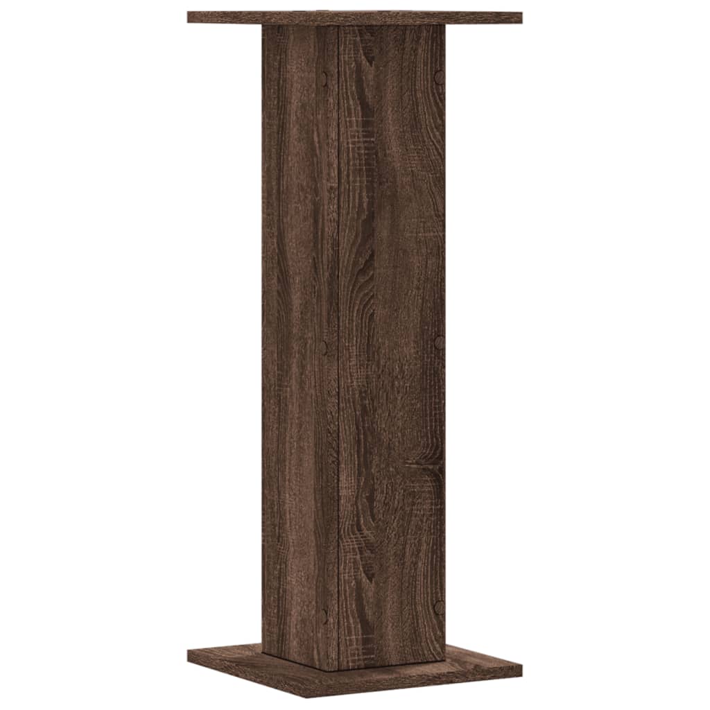 vidaXL Plant Stands 2 pcs Brown Oak 30x30x80 cm Engineered Wood