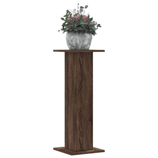 vidaXL Plant Stands 2 pcs Brown Oak 30x30x80 cm Engineered Wood