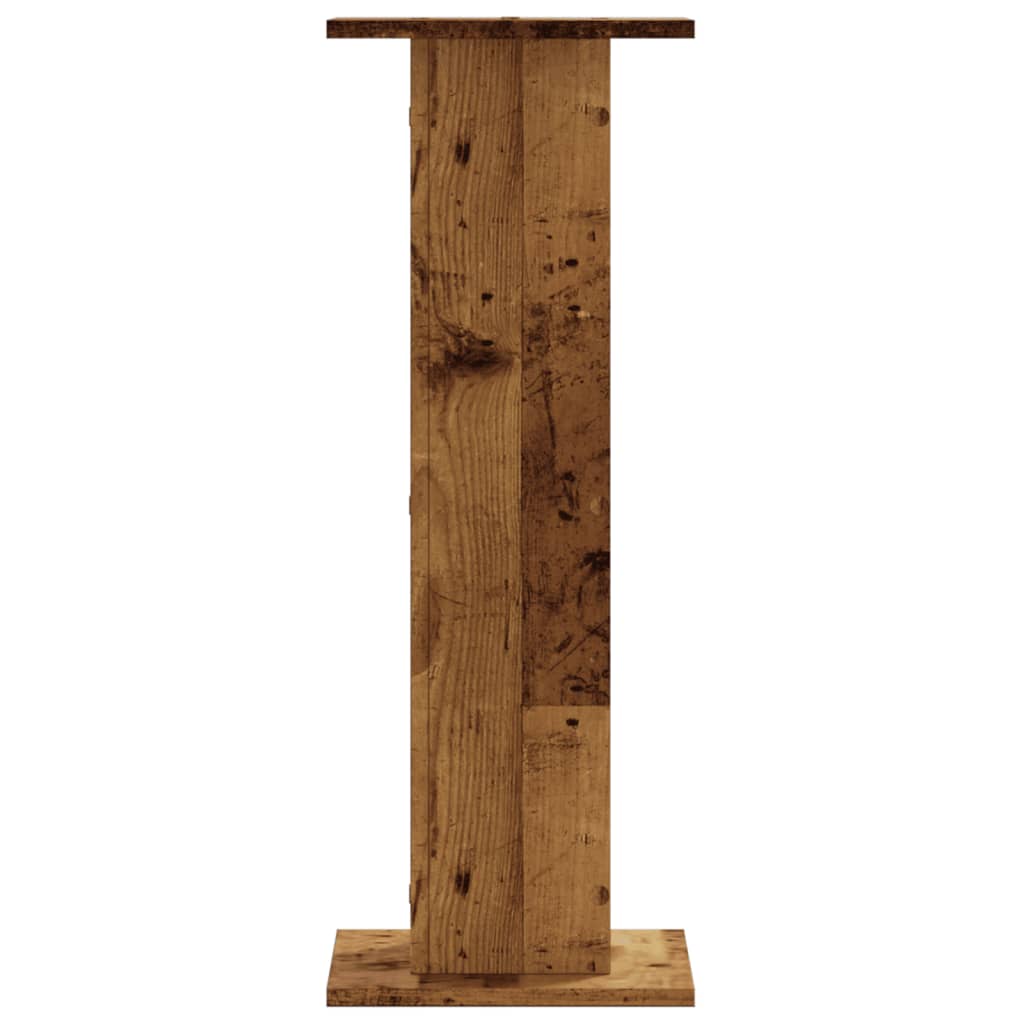 Plant Stands 2 pcs Old Wood 30x30x80 cm Engineered Wood