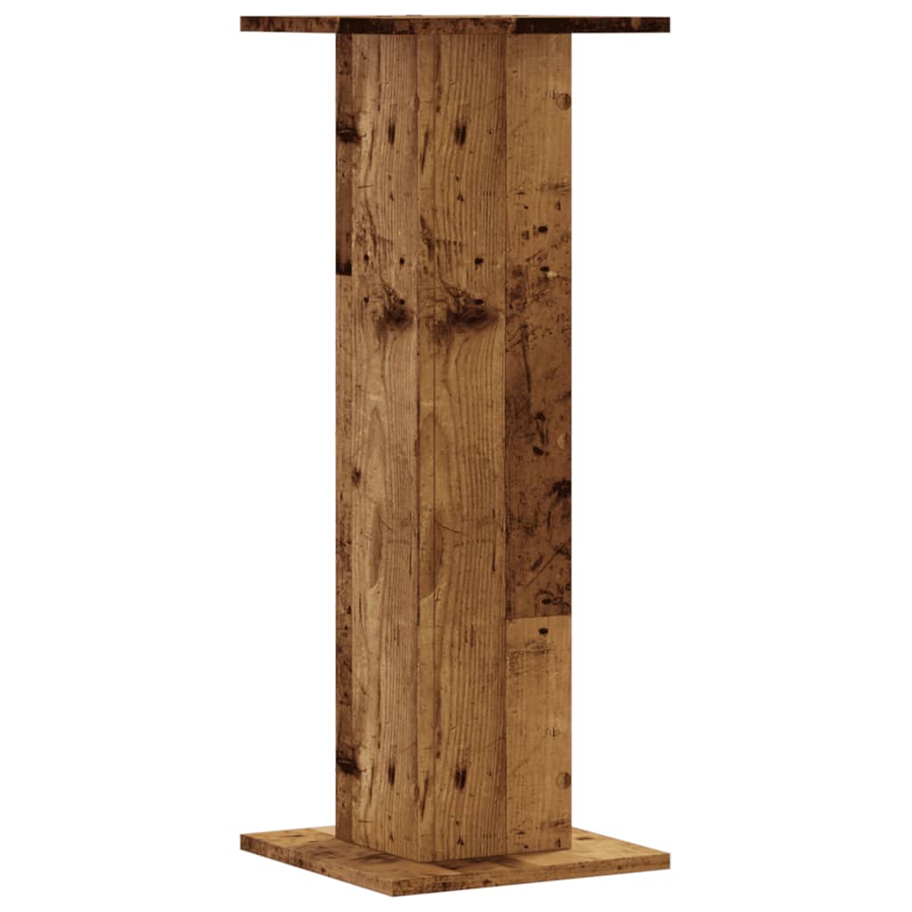 Plant Stands 2 pcs Old Wood 30x30x80 cm Engineered Wood