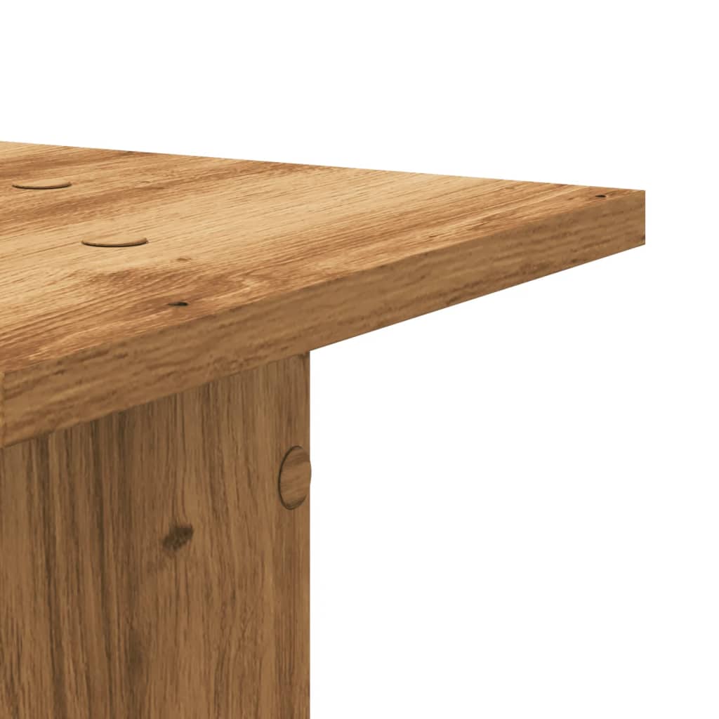 Plant Stands 2 pcs Artisian Oak 30x30x80 cm Engineered Wood
