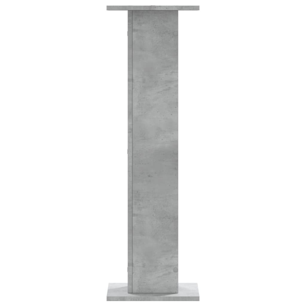 vidaXL Plant Stands 2 pcs Concrete Grey 30x30x95 cm Engineered Wood