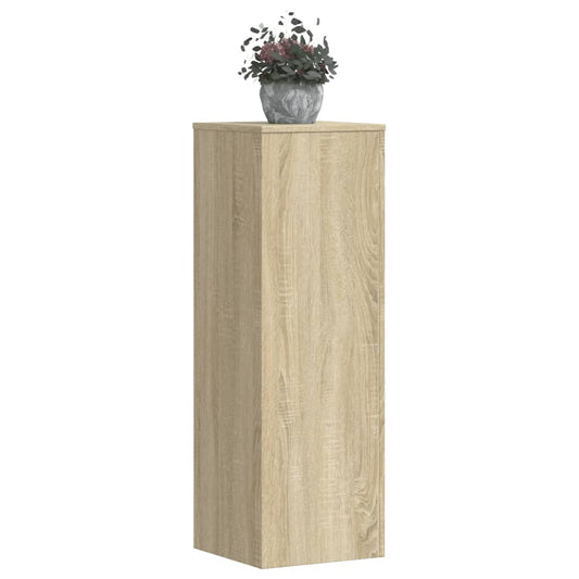 vidaXL Plant Stands 2 pcs Sonoma Oak 33x33x100 cm Engineered Wood