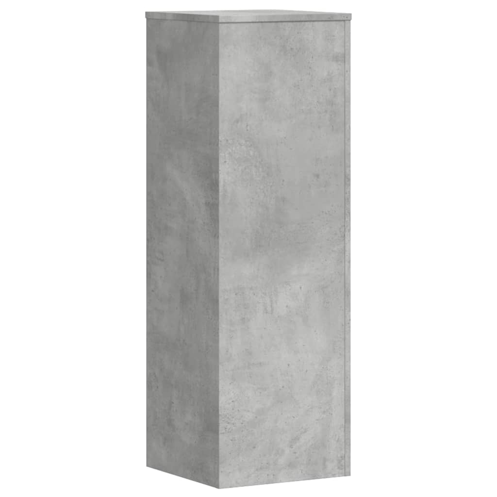 vidaXL Plant Stands 2 pcs Concrete Grey 33x33x100 cm Engineered Wood