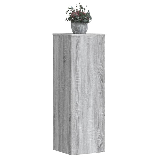 Plant Stand 2 pcs Grey Sonoma 33 x 33 x 100 cm Engineered Wood
