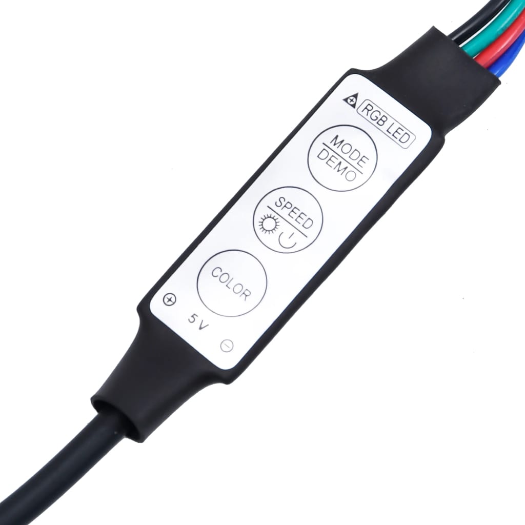 Highboard with LED White 69x32,5x200 cm Engineered Wood
