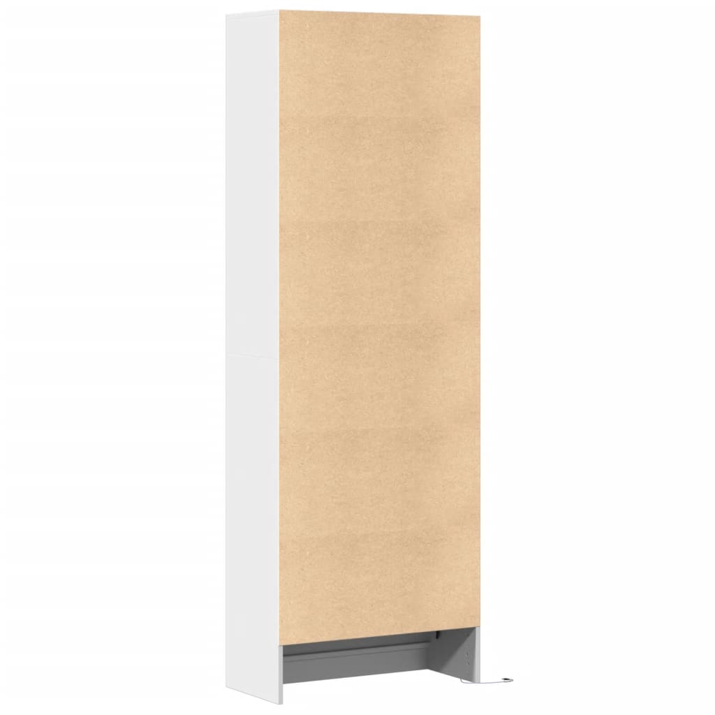 Highboard with LED White 69x32,5x200 cm Engineered Wood