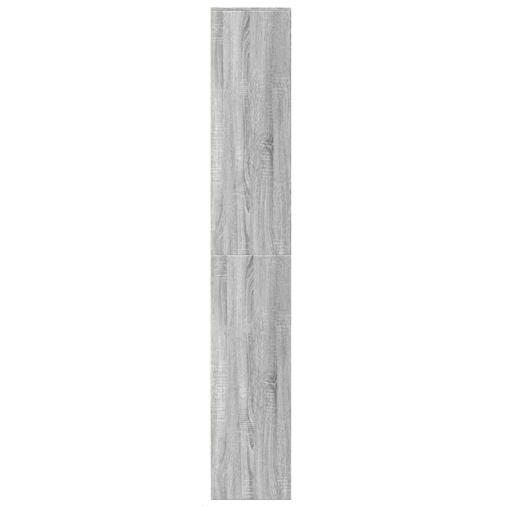 Highboard with LED Grey Sonoma 69x32,5x200 cm Engineered Wood