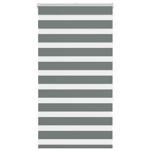 vidaXL Zebra Blind Dark Grey 70x150 cm Fabric Width 65.9 cm Polyester