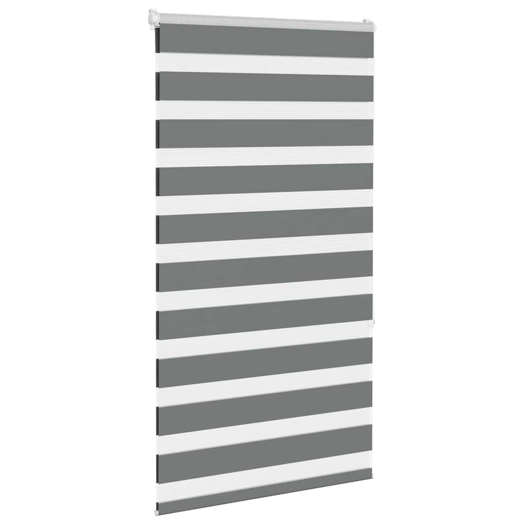 vidaXL Zebra Blind Dark Grey 70x150 cm Fabric Width 65.9 cm Polyester