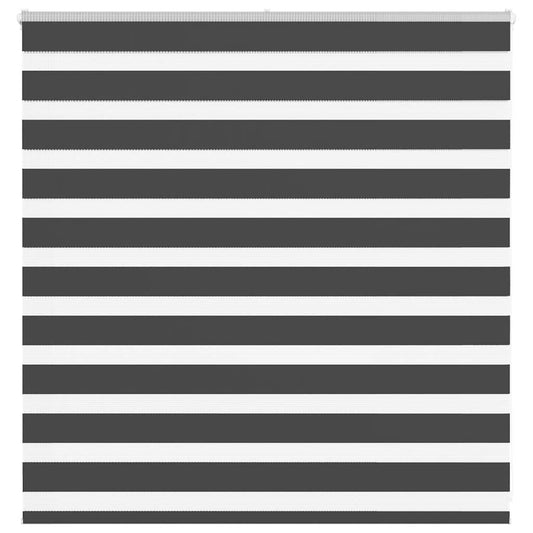 vidaXL Zebra Blind Black 140x100 cm Fabric Width 135.9 cm Polyester