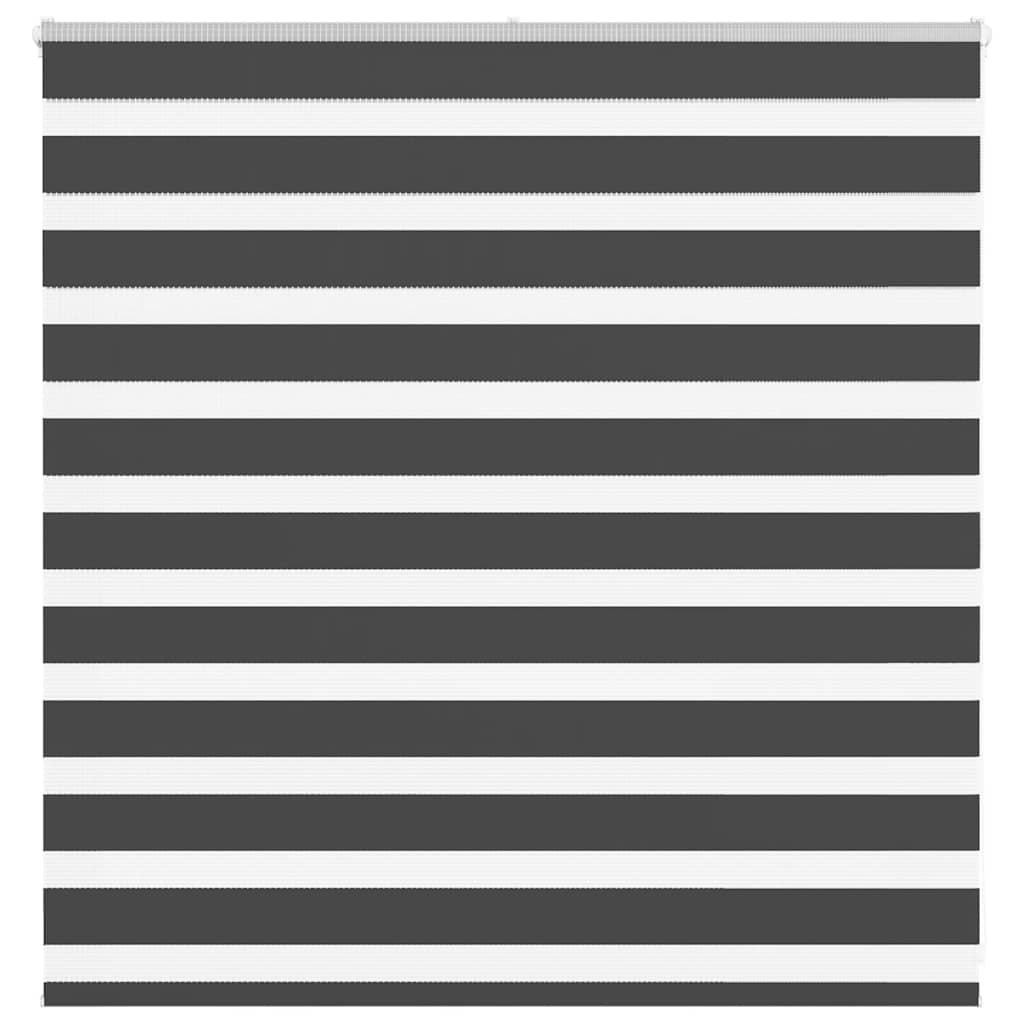 vidaXL Zebra Blind Black 145x100 cm Fabric Width 140.9 cm Polyester