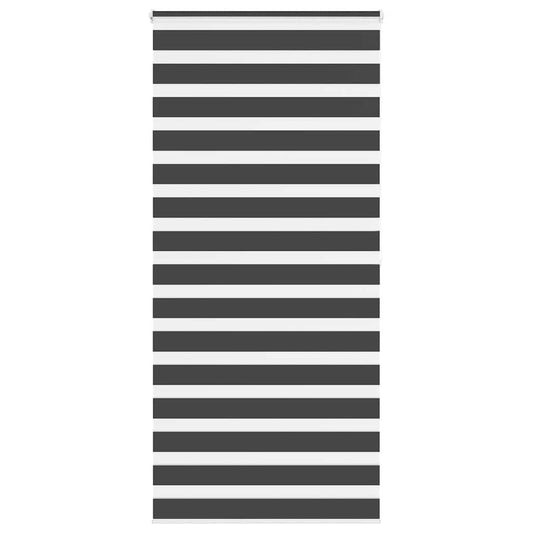 vidaXL Zebra Blind Black 100x200 cm Fabric Width 95.9 cm Polyester