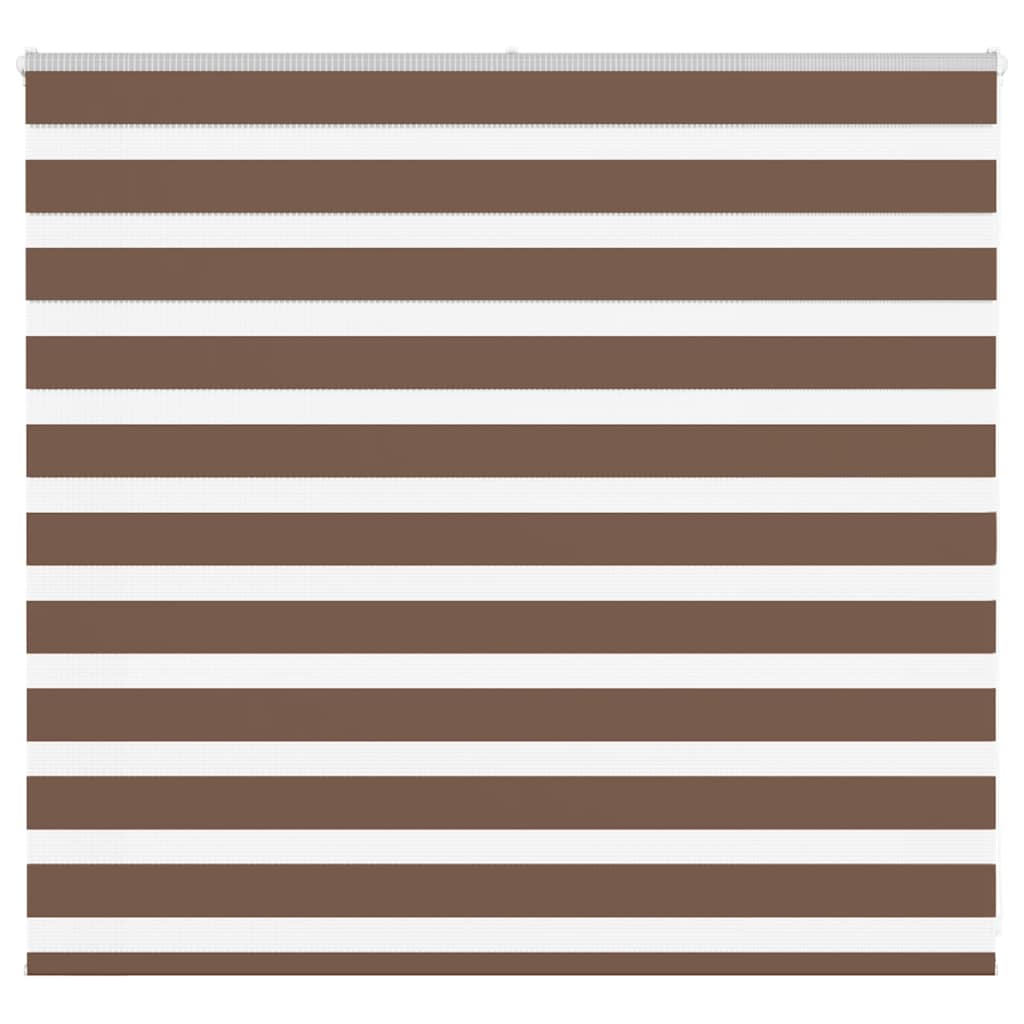 vidaXL Zebra Blind Brown 160x100 cm Fabric Width 155.9 cm Polyester