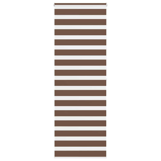 vidaXL Zebra Blind Brown 70x200 cm Fabric Width 65.9 cm Polyester