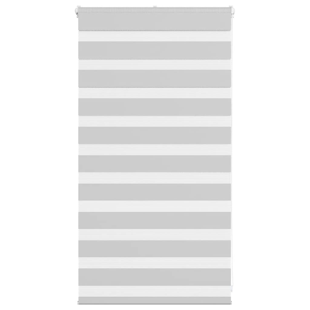 vidaXL Zebra Blind Light Grey 70x100 cm Fabric Width 65.9 cm Polyester