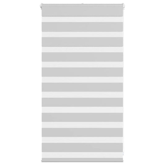 vidaXL Zebra Blind Light Grey 70x100 cm Fabric Width 65.9 cm Polyester