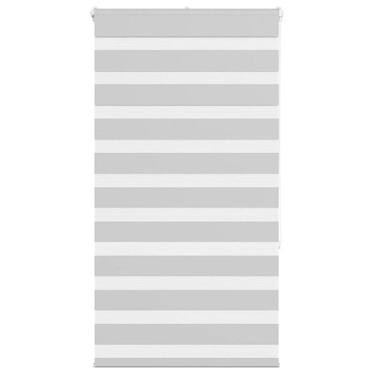 vidaXL Zebra Blind Light Grey 70x150 cm Fabric Width 65.9 cm Polyester