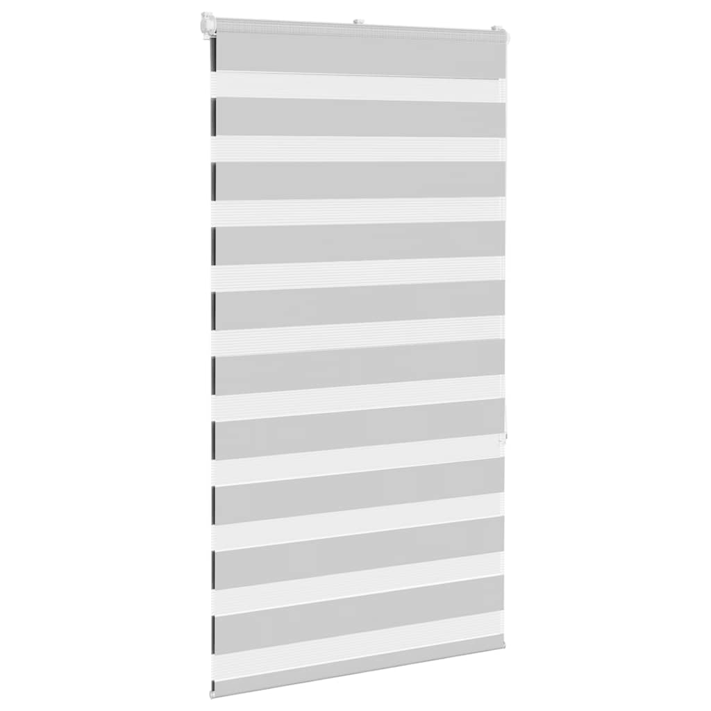 vidaXL Zebra Blind Light Grey 70x150 cm Fabric Width 65.9 cm Polyester