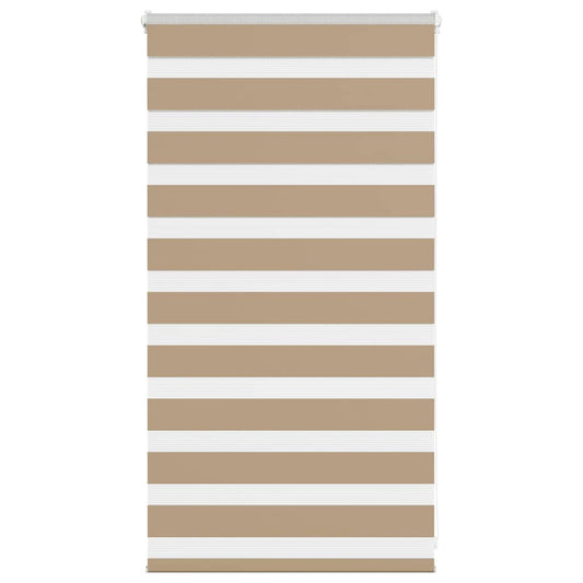 vidaXL Zebra Blind Sand Brown 70x100 cm Fabric Width 65.9 cm Polyester