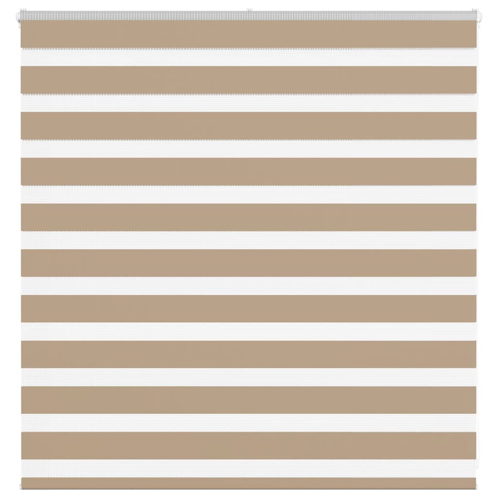 vidaXL Zebra Blind Sand Brown 150x100 cm Fabric Width 145.9 cm Polyester