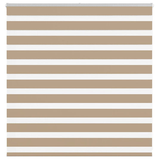 vidaXL Zebra Blind Sand Brown 150x100 cm Fabric Width 145.9 cm Polyester