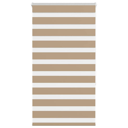 vidaXL Zebra Blind Sand Brown 70x150 cm Fabric Width 65.9 cm Polyester