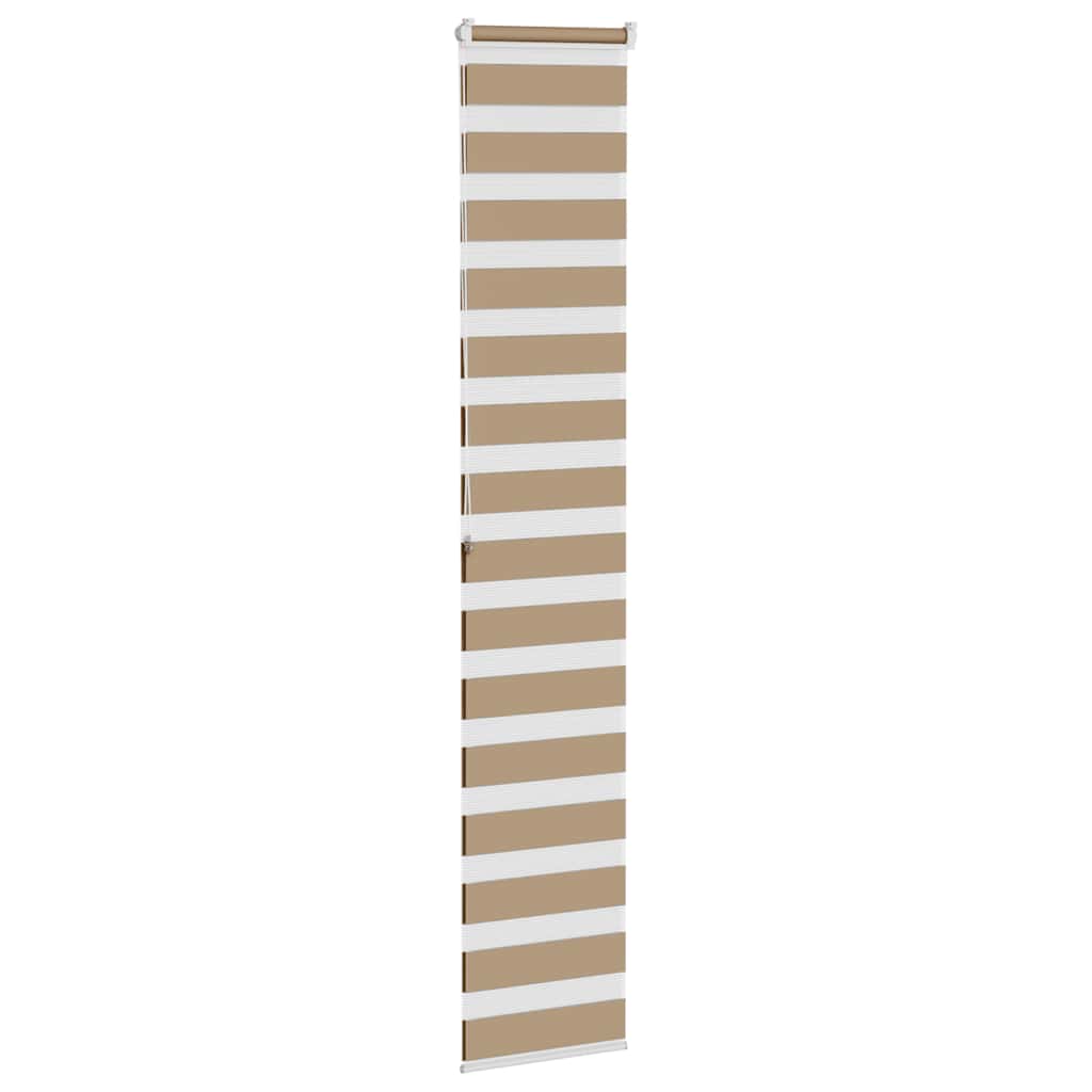 Zebra Blind Sand Brown 40x200 cm Fabric Width 35.9 cm Polyester