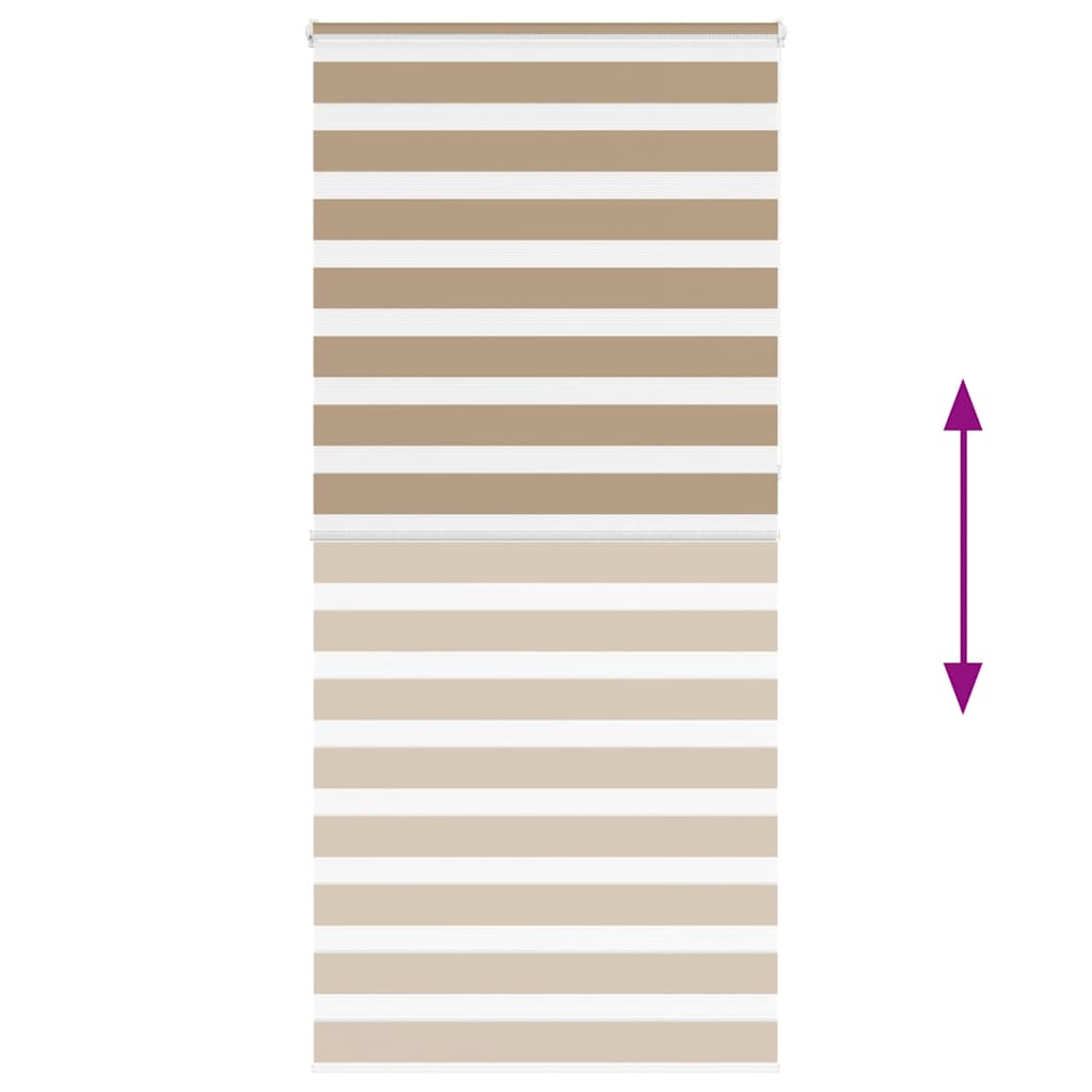 Zebra Blind Sand Brown 115x230 cm Fabric Width 110.9 cm Polyester