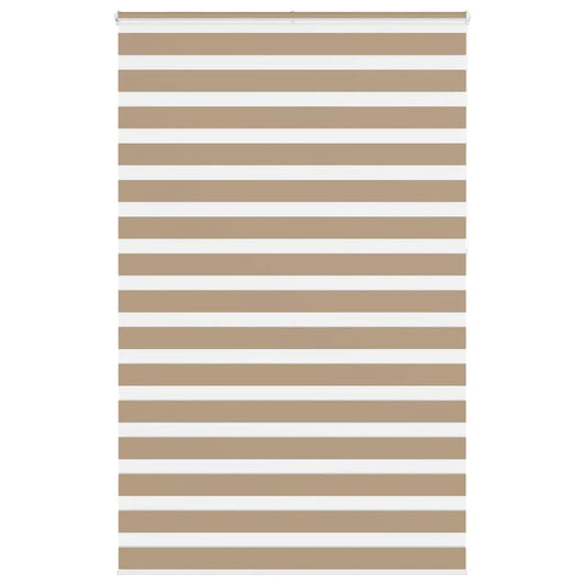 vidaXL Zebra Blind Sand Brown 150x230 cm Fabric Width 145.9 cm Polyester