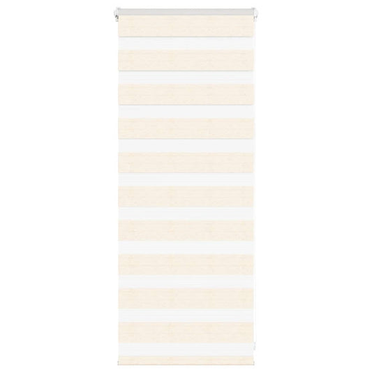 vidaXL Zebra Blind Marble Beige 65x100 cm Fabric Width 60.9 cm Polyester