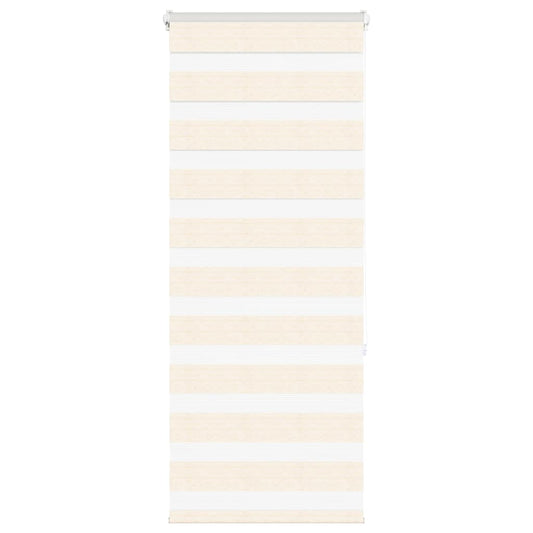 vidaXL Zebra Blind Marble Beige 65x150 cm Fabric Width 60.9 cm Polyester