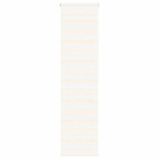 vidaXL Zebra Blind Marble Beige 65x200 cm Fabric Width 60.9 cm Polyester