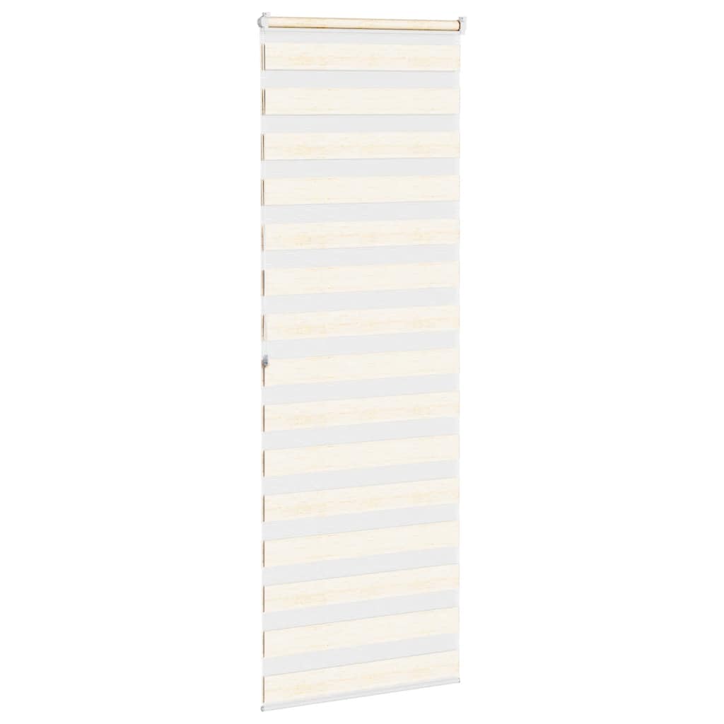 vidaXL Zebra Blind Marble Beige 70x200 cm Fabric Width 65.9 cm Polyester