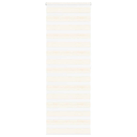 vidaXL Zebra Blind Marble Beige 75x200 cm Fabric Width 70.9 cm Polyester