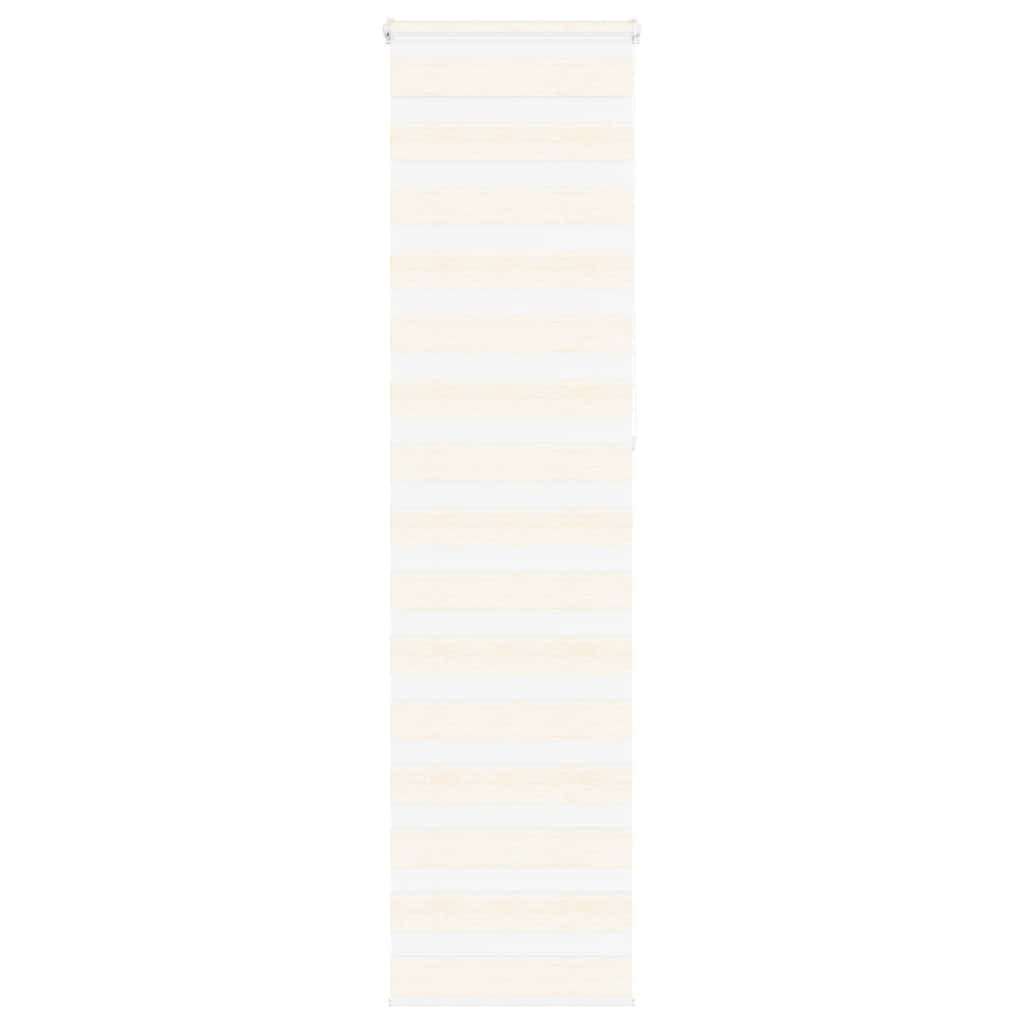 vidaXL Zebra Blind Marble Beige 65x230 cm Fabric Width 60.9 cm Polyester