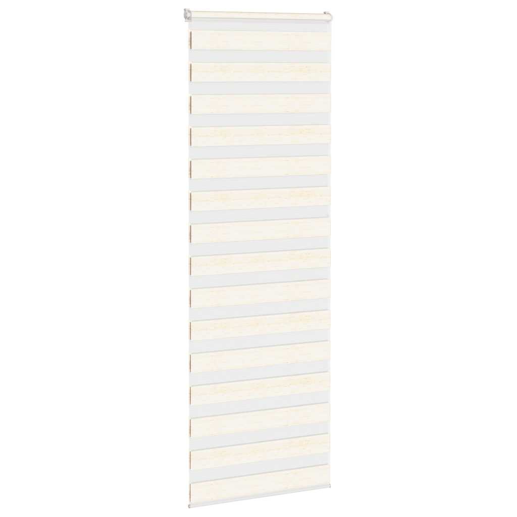 vidaXL Zebra Blind Marble Beige 75x230 cm Fabric Width 70.9 cm Polyester