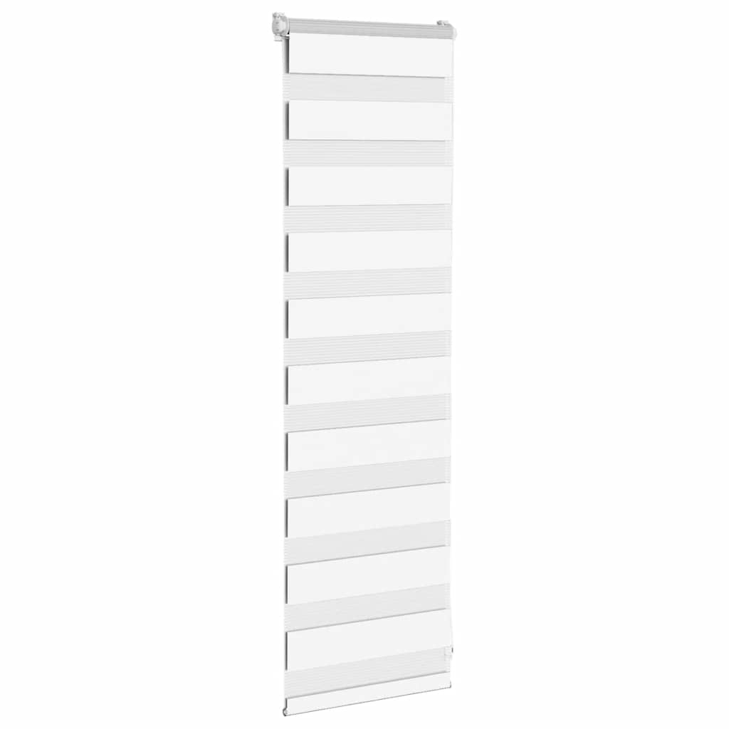 vidaXL Zebra Blind White 45x100 cm Fabric Width 40.9 cm Polyester