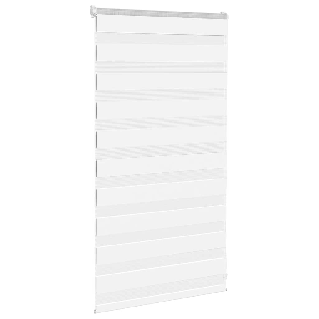 vidaXL Zebra Blind White 70x100 cm Fabric Width 65.9 cm Polyester