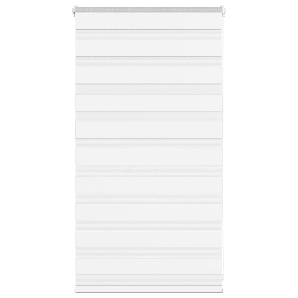 vidaXL Zebra Blind White 75x100 cm Fabric Width 70.9 cm Polyester