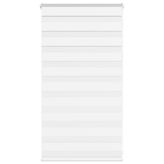 vidaXL Zebra Blind White 75x100 cm Fabric Width 70.9 cm Polyester