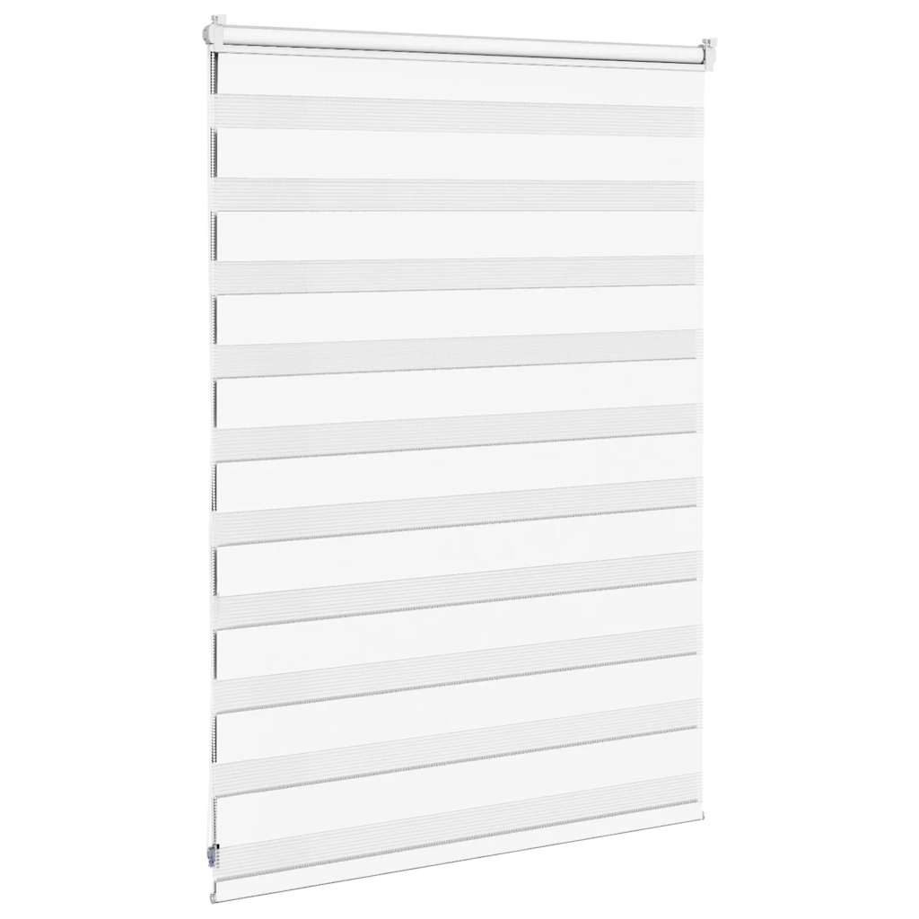 vidaXL Zebra Blind White 95x100 cm Fabric Width 90.9 cm Polyester