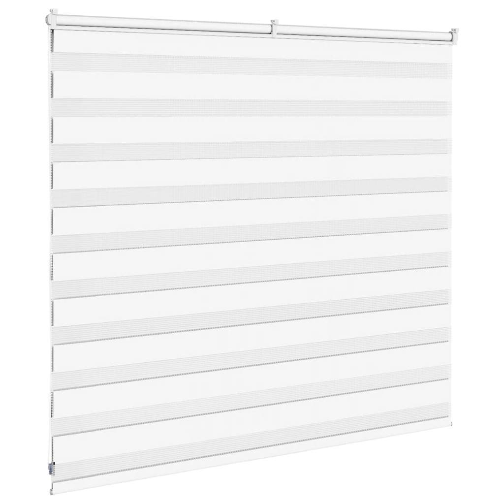 vidaXL Zebra Blind White 155x100 cm Fabric Width 150.9 cm Polyester