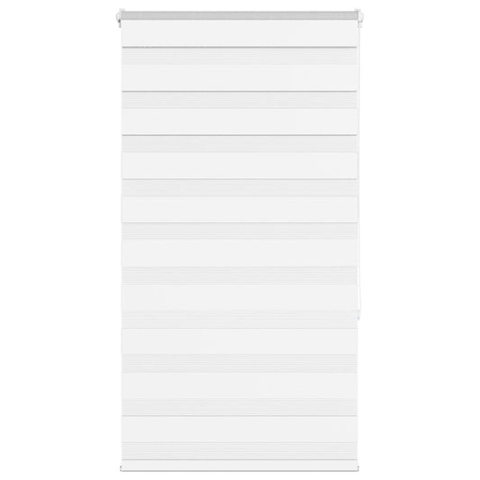 vidaXL Zebra Blind White 75x150 cm Fabric Width 70.9 cm Polyester