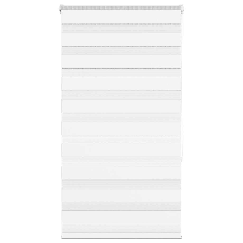 vidaXL Zebra Blind White 80x150 cm Fabric Width 75.9 cm Polyester