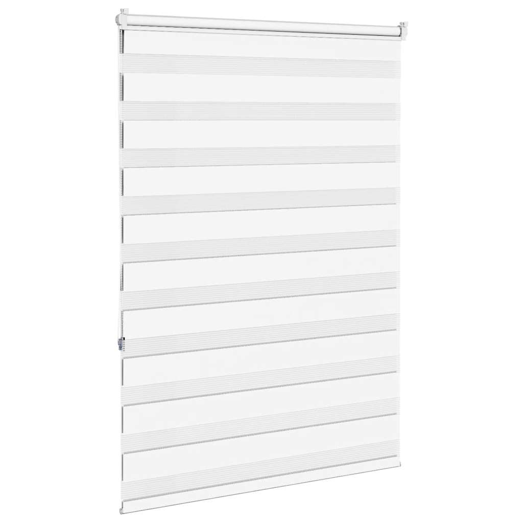 vidaXL Zebra Blind White 95x150 cm Fabric Width 90.9 cm Polyester