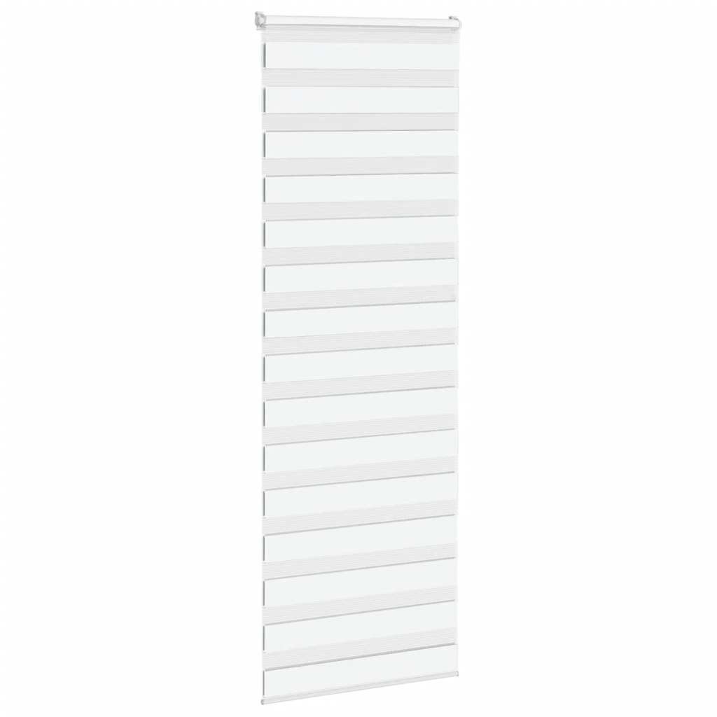 vidaXL Zebra Blind White 70x230 cm Fabric Width 65.9 cm Polyester