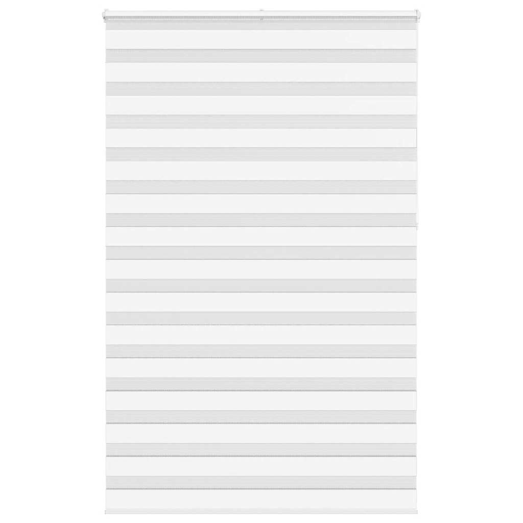 vidaXL Zebra Blind White 145x230 cm Fabric Width 140.9 cm Polyester